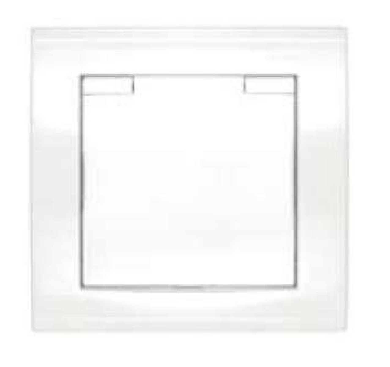 Изображение товара Розетки Универсал Розетка 1-м СП Бриллиант 16А IP20 с заземл. с крышкой бел. UNIVersal