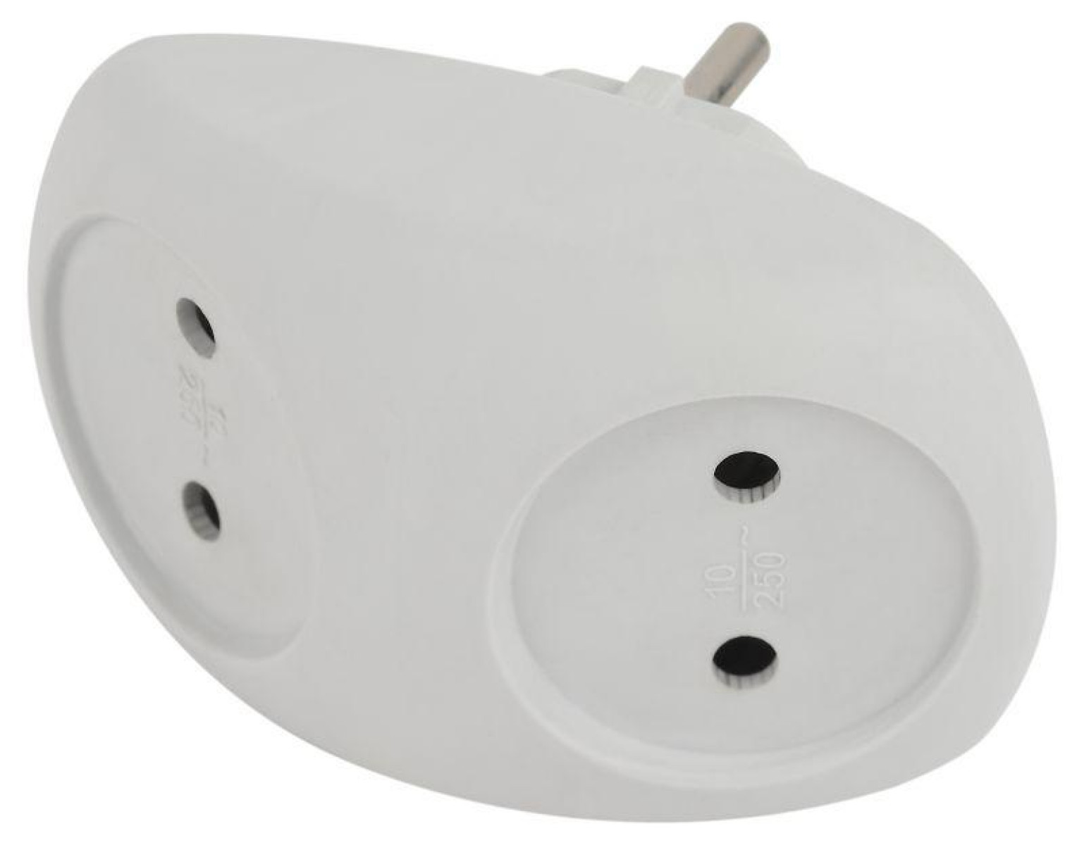 Изображение товара Разветвитель ЭРА 2-м без заземл24 10А IP20 белый для бытовых и офисных нужд