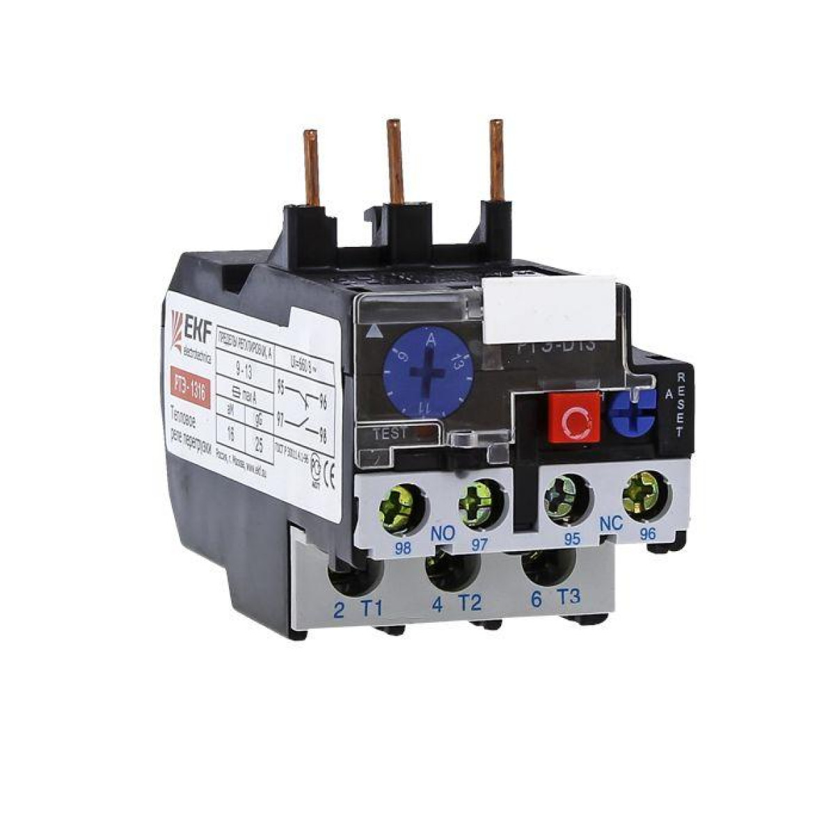 Изображение товара Низковольтное и промышленное электрооборудование EKF Реле тепл. РТЭ 1310 4-6А