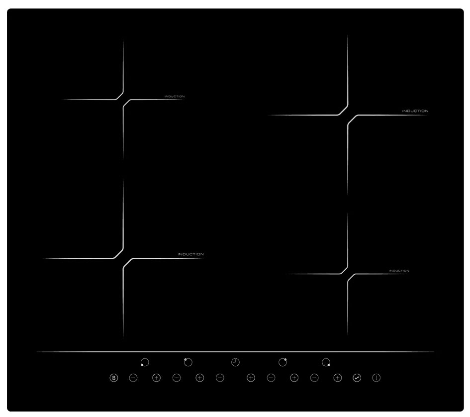 Изображение товара Электрическая варочная панель Simfer H60I74S001 стеклокерамика индукционная 4 конфорки