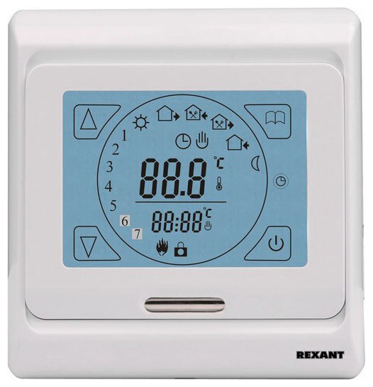 Изображение товара Терморегулятор Rexant R 91 XT с сенсорным экраном для теплых полов