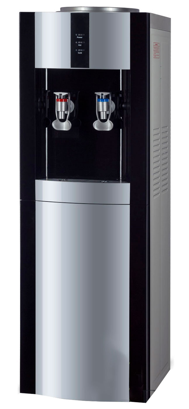 Изображение товара Кулер Ecotronic Экочип V21-L black-silver — напольный компрессорный с подачей горячей и холодной во