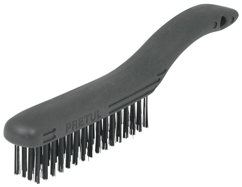 Изображение товара Щетка cо щетиной из углеродистой стали Pretul 20653, пластиковая ручка