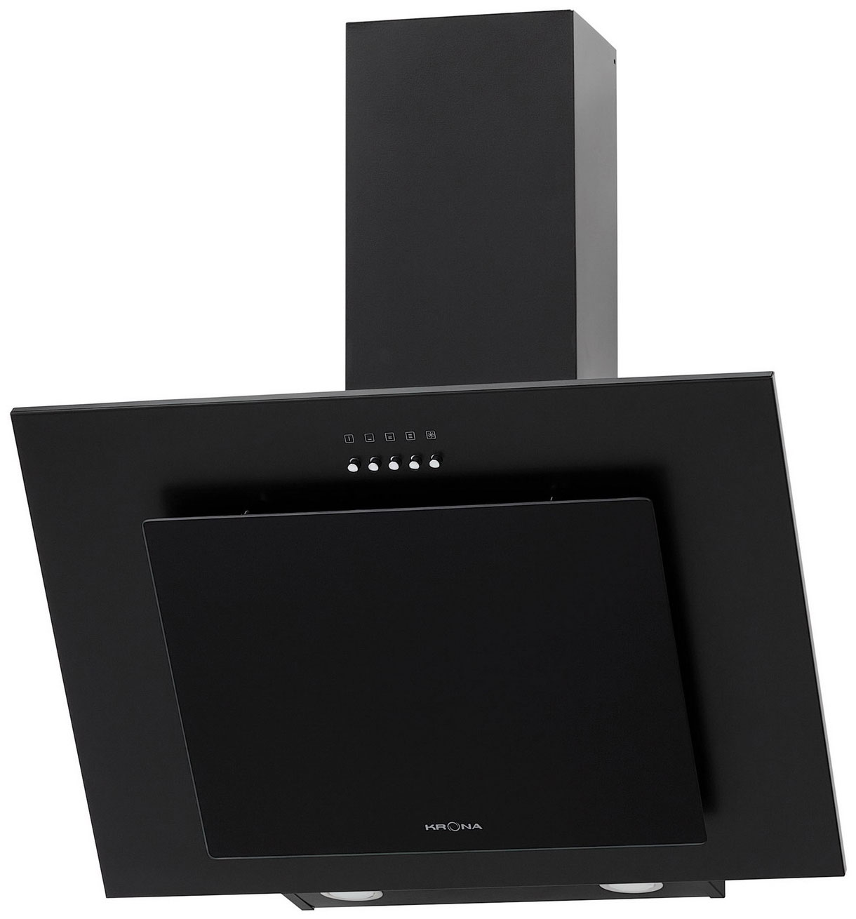 Изображение товара Вытяжка Krona VIERKANT600 BLACK PB настенная наклонная 890 м3/ч