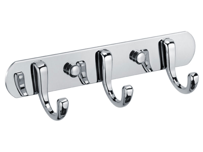 Изображение товара Планка Fixsen 3 крючка FX-1713 для ванной комнаты хром современная