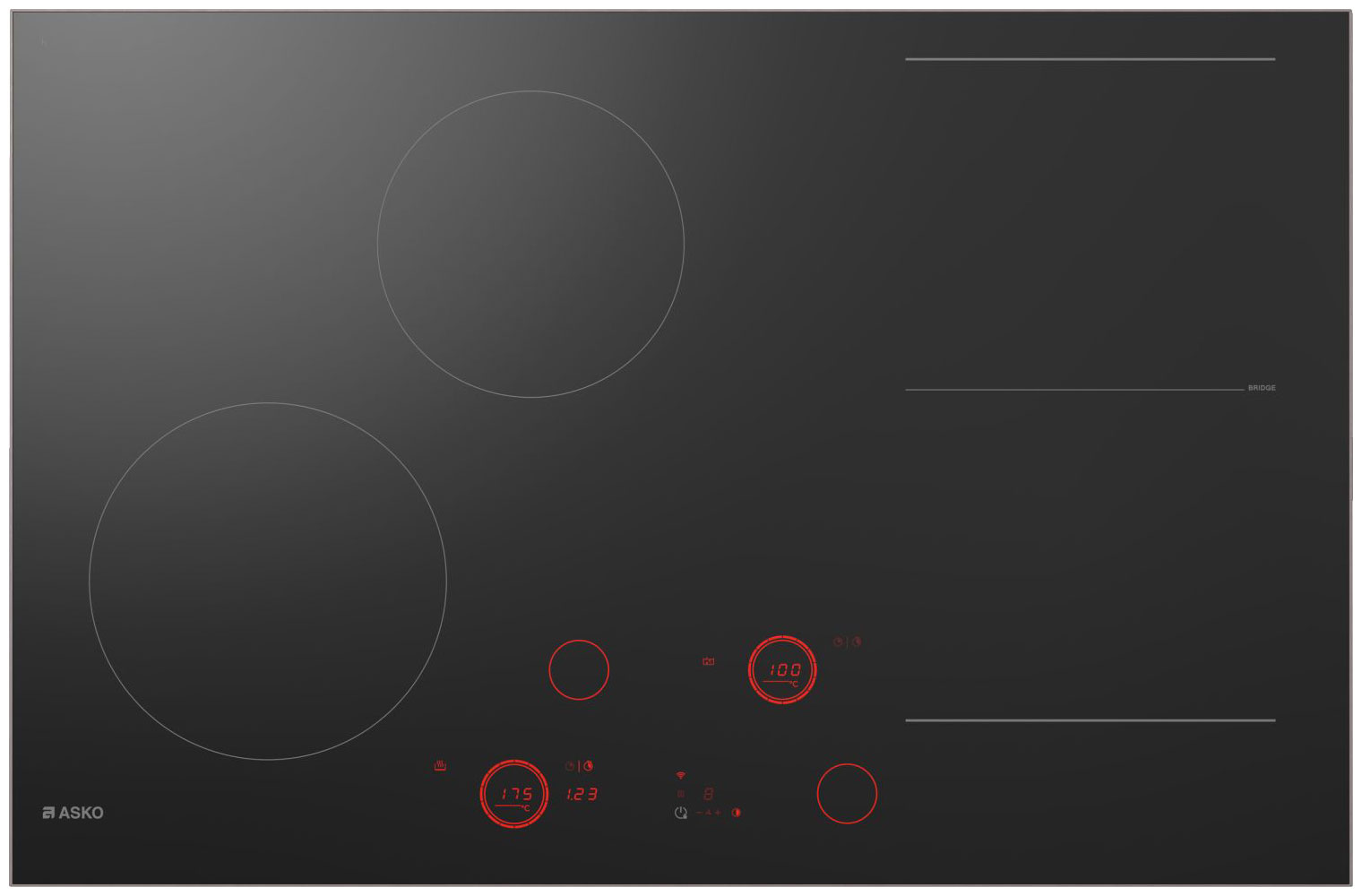 Изображение товара Электрическая варочная панель Asko HID824GC стеклокерамика сенсорное управление Wi-Fi