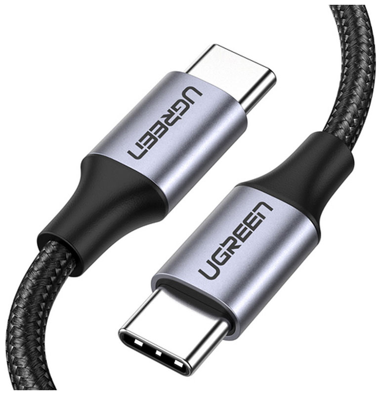 Изображение товара Кабель Ugreen USB C 2.0 Male - USB C 2.0 Male 0.5 м черный для быстрой зарядки
