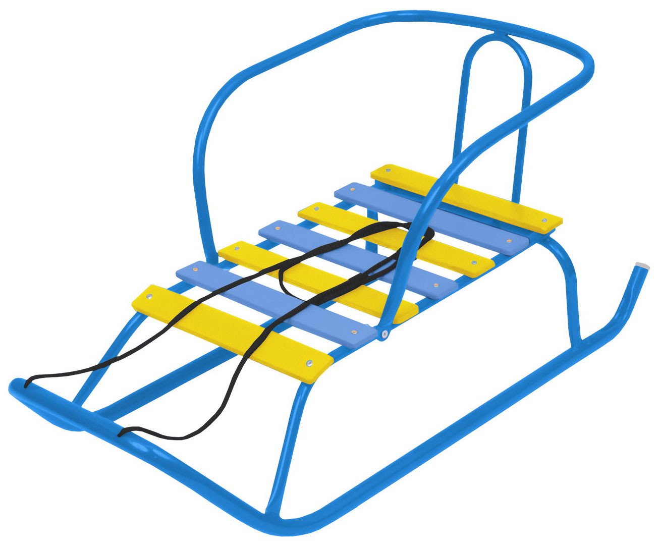 Изображение товара Металлические санки Ника Ветерок 1 голубой для детей до 25 кг