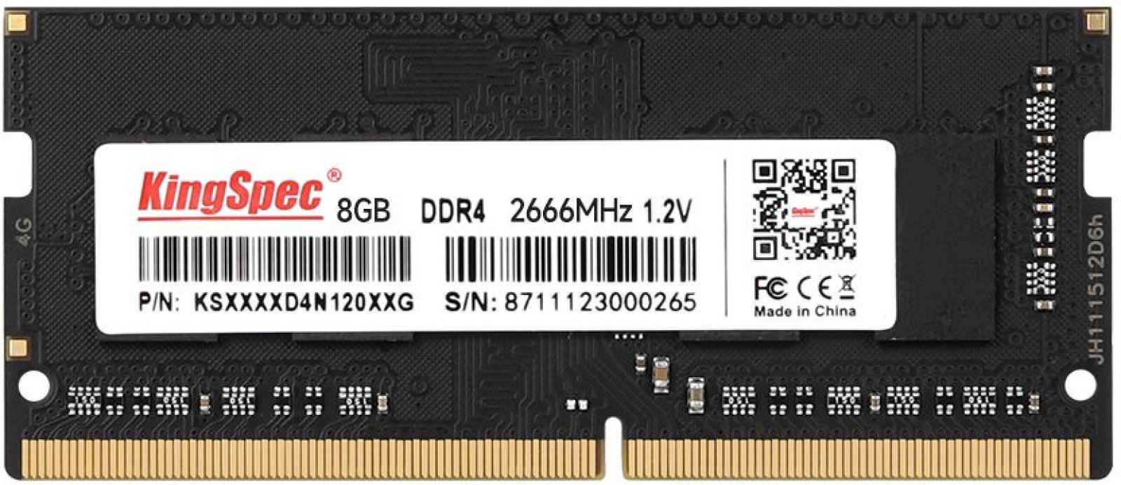 Изображение товара Оперативная память Kingspec DDR4 8GB 2666MHz (KS2666D4P12008G)