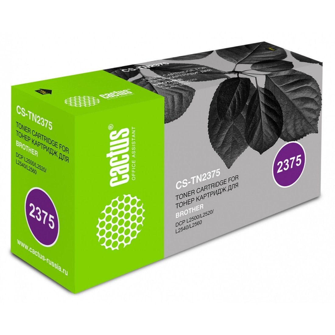 Изображение товара Лазерный картридж Cactus CS-TN2375 для Brother 2600 страниц черный