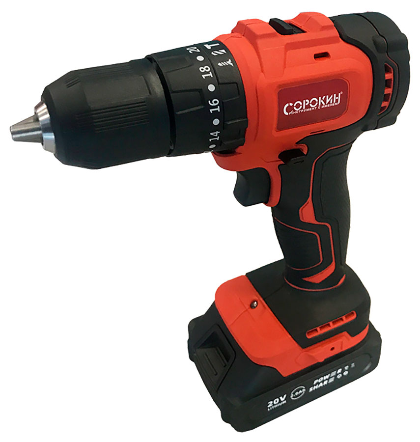 Изображение товара Дрель-шуруповерт Сорокин с АКБ 4 А/ч (29.134)