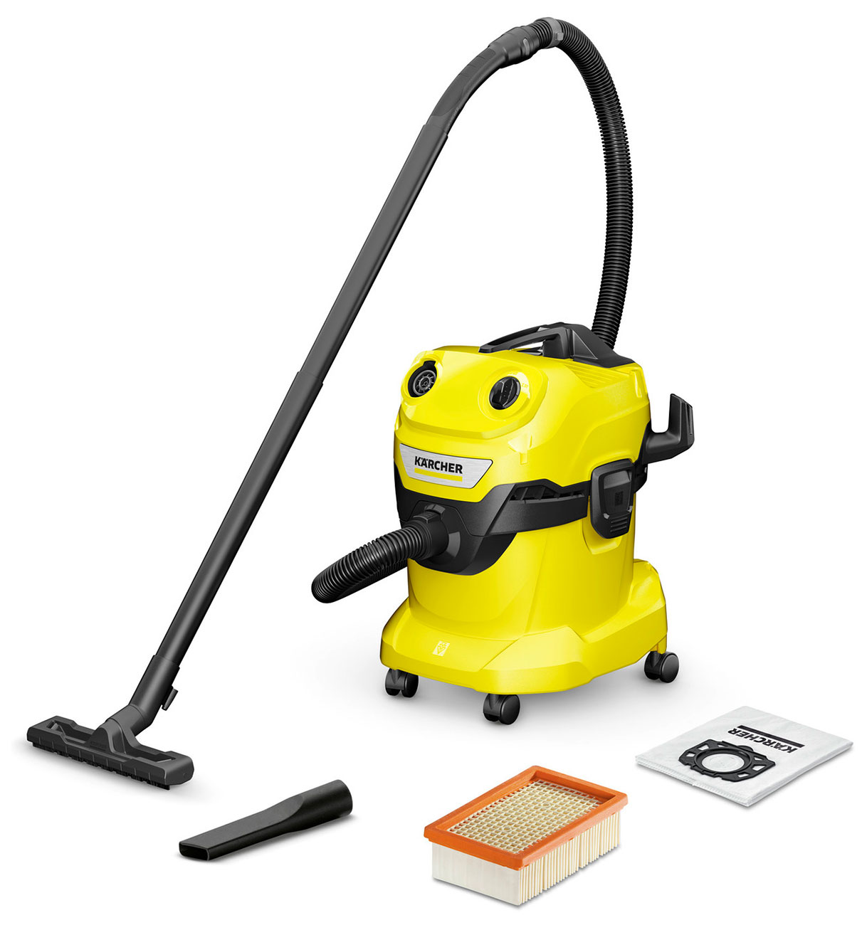 Хозяйственный пылесос Karcher WD 4 V-20/5/22, желтый (1.628-209.0)