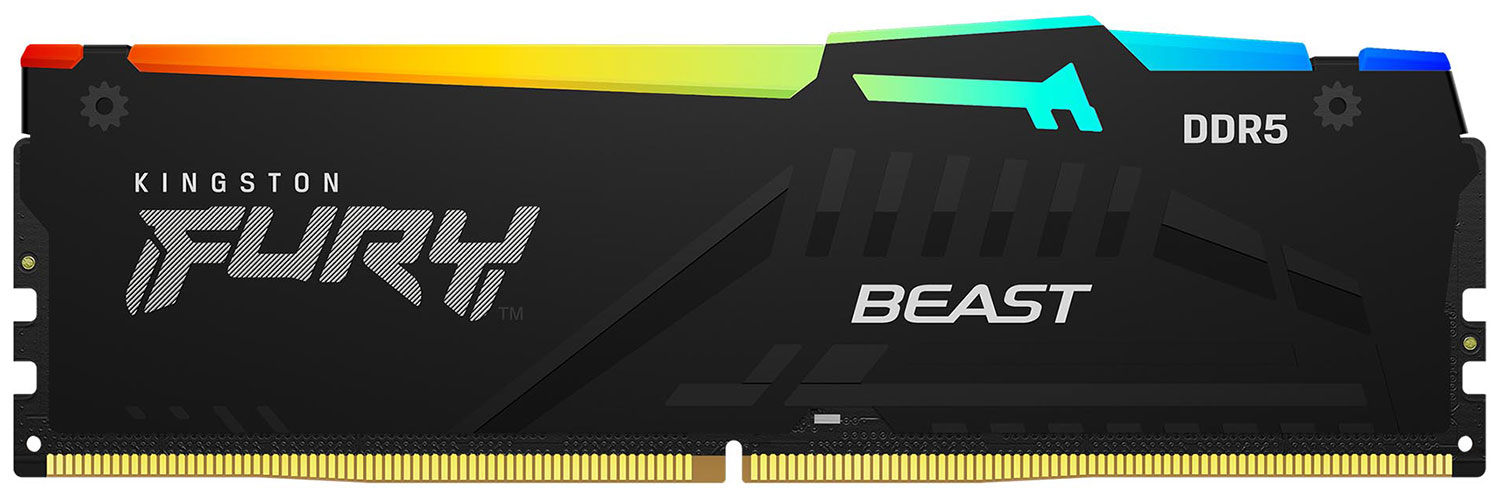Изображение товара Оперативная память Kingston DDR5 16GB 5600MHz FURY Beast RGB Black (KF556C36BBEA-16)
