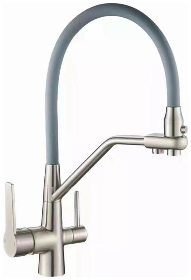 

Смеситель для кухни с подключением фильтра для воды D-Lin сатин (H159317), Сатин/серый