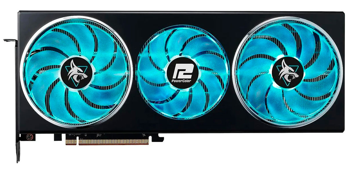 

Видеокарта Powercolor RX 7700 XT Hellhound 12GB (RX7700XT 12G-L/OC), Черный