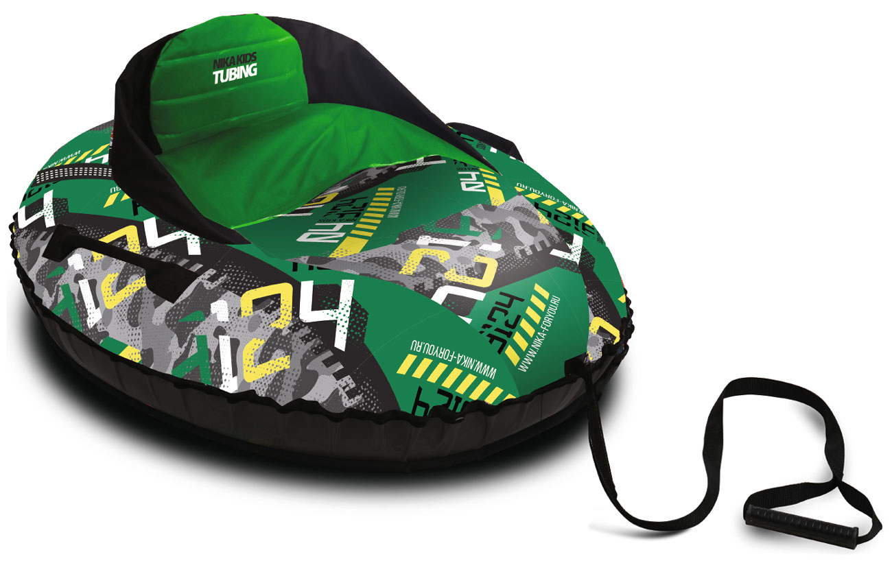 Изображение товара Тюбинг Ника принтованный (ТБМ1) коллаж зеленый