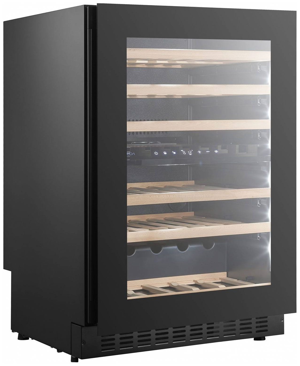 Изображение товара Встраиваемый винный шкаф Temptech SKX6080DRB для хранения 46 бутылок двухзонный