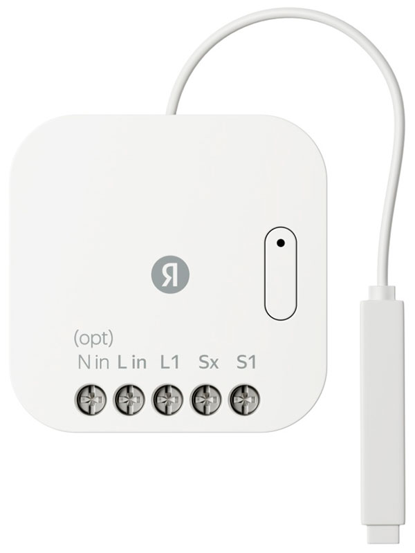 Изображение товара Умное реле Яндекс YNDX-00537 Zigbee для управления светом и приборами