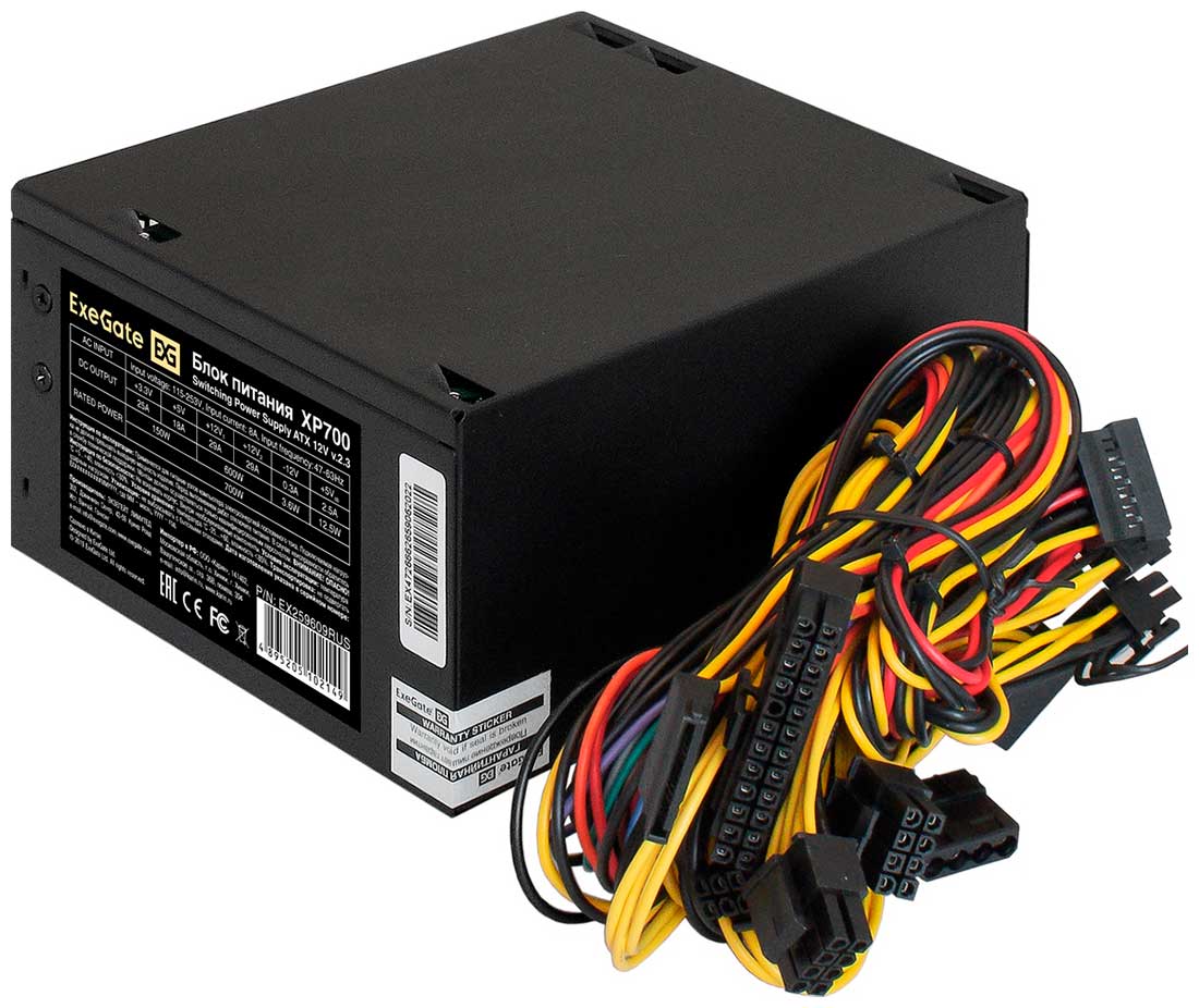Изображение товара Блок питания ExeGate XP700 (EX259609RUS) 700W