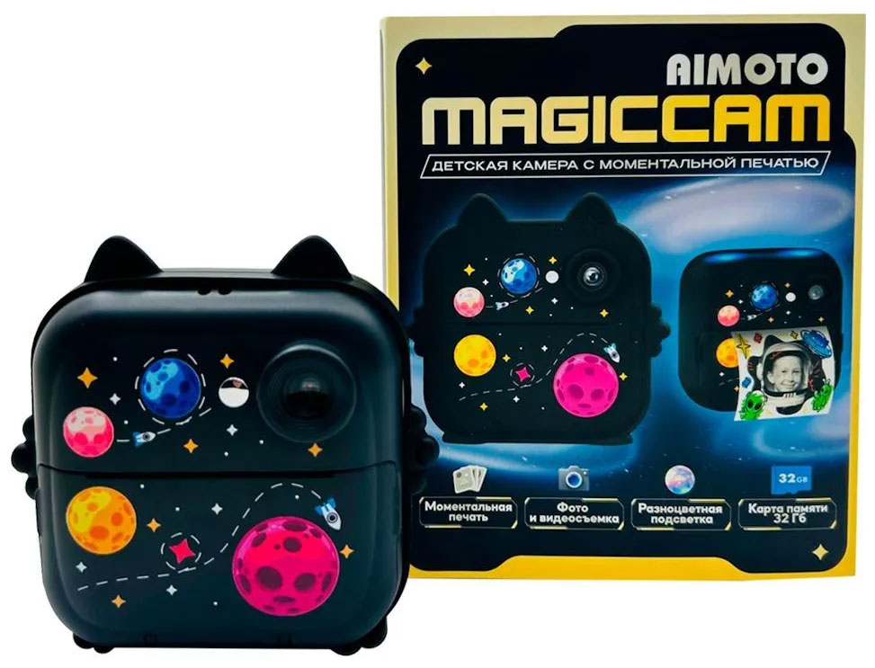 Изображение товара Детский фотоаппарат Aimoto MagicCam 3 в 1 мгновенная печать и видео компактный