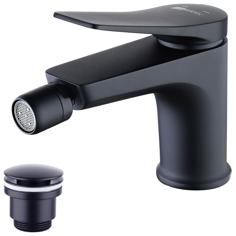 Изображение товара Смеситель для биде Lemark LM3708BL латунь черный матовый современный дизайн