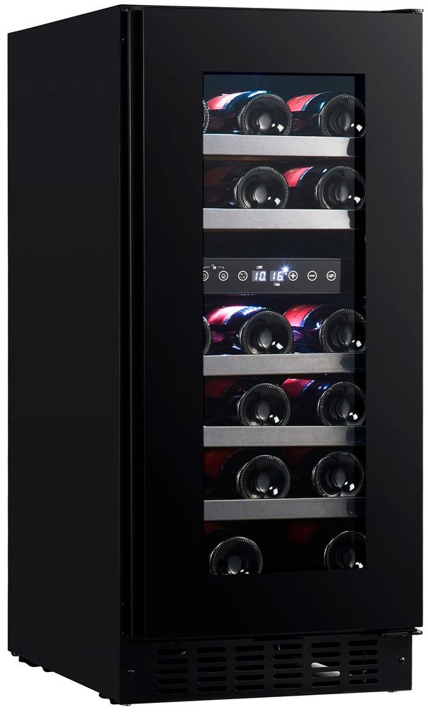 Изображение товара Встраиваемый винный шкаф Temptech SOMQ38DRB-24 с двумя зонами хранения