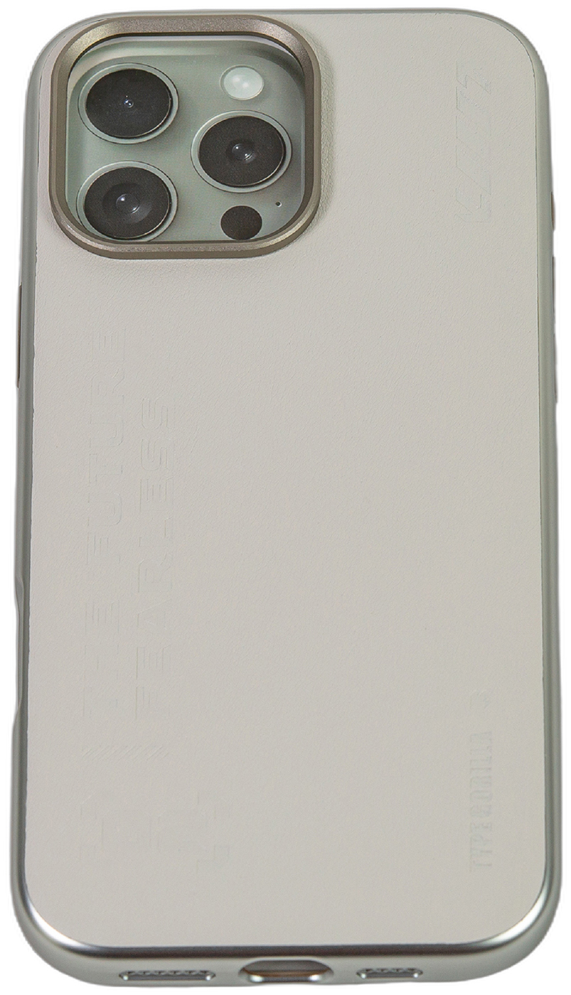

Чехол с магнитным покрытием Type Gorilla Premium Magnetic iPhone16 pro Max, White Leather (BL-T52-iP16PM-LTR-WH), Белый