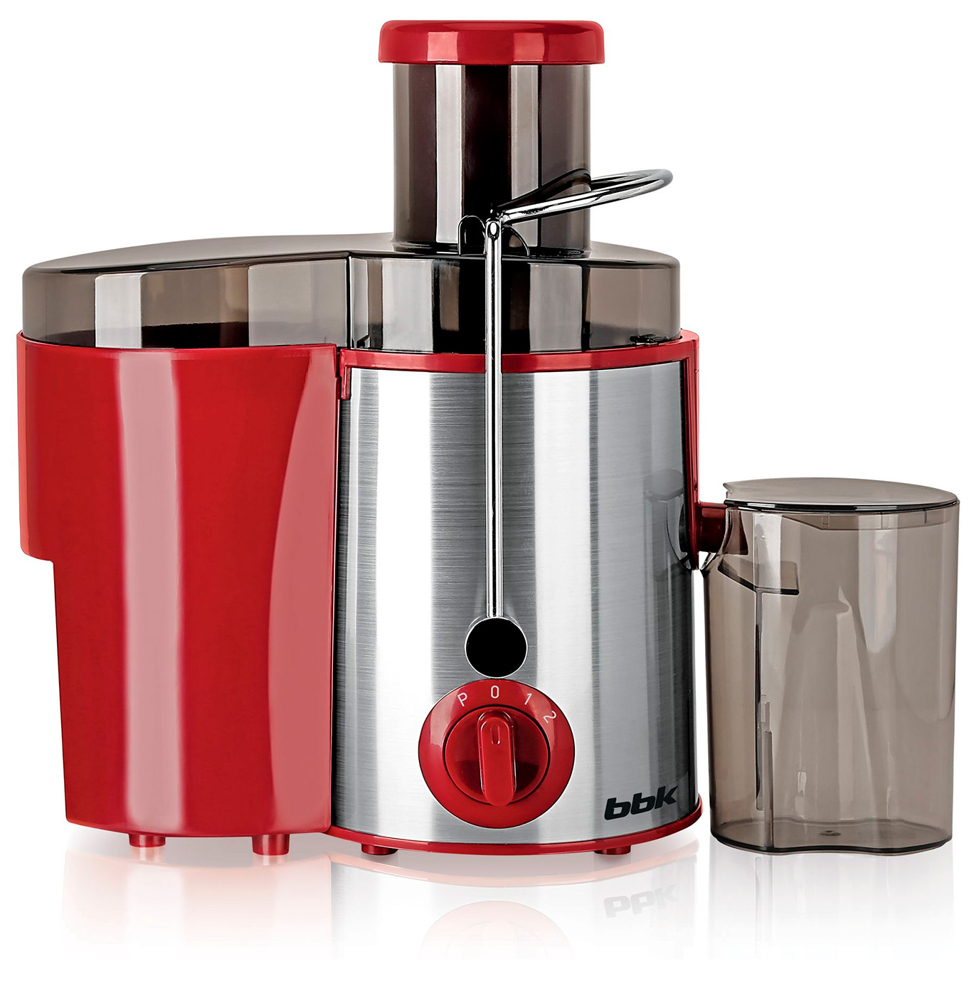 Изображение товара Соковыжималка BBK JC080-H20 вишня-металлик центрифужная мощность 800 Вт