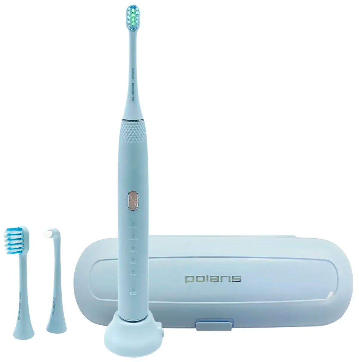Изображение товара Электрическая зубная щетка Polaris PETB 0701 TC светло-голубой звуковая 5 режимов