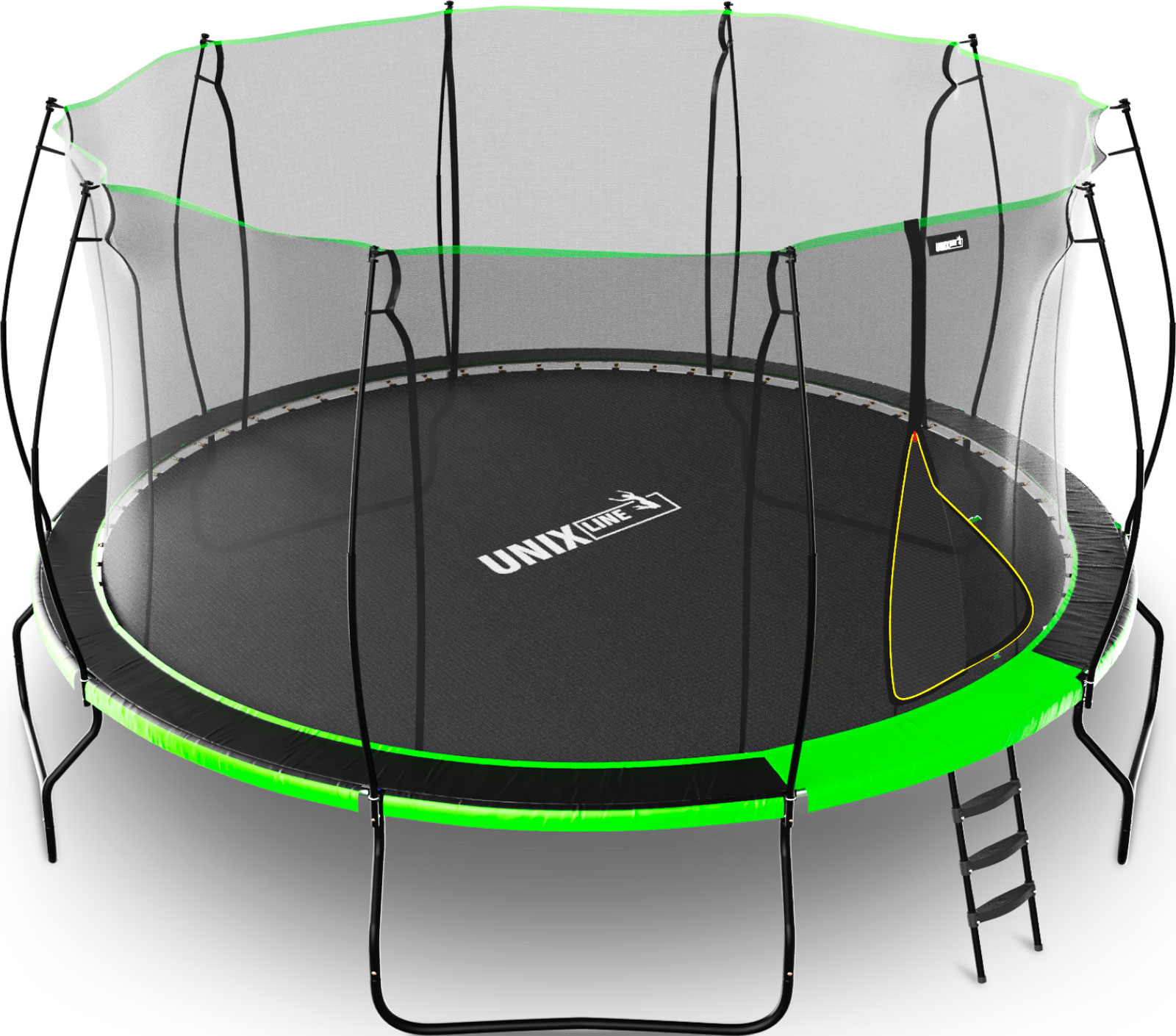 Изображение товара Каркасный батут Unix Line UFO 14 ft с защитной сеткой для безопасных развлечений