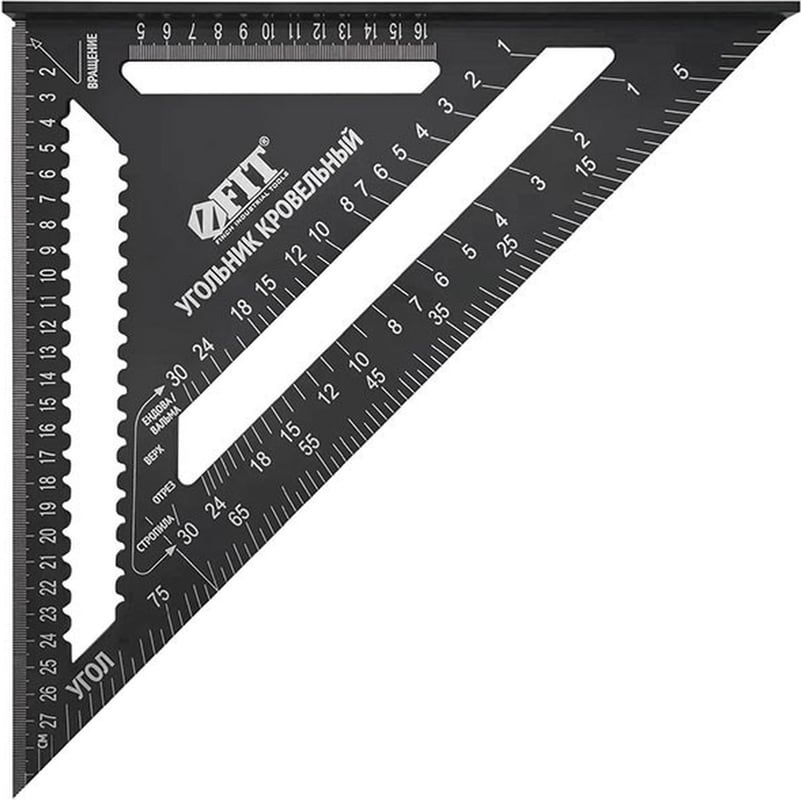 Изображение товара Угольник Fit кровельный, цельнометаллический, Профи, 300х300 мм (19275)