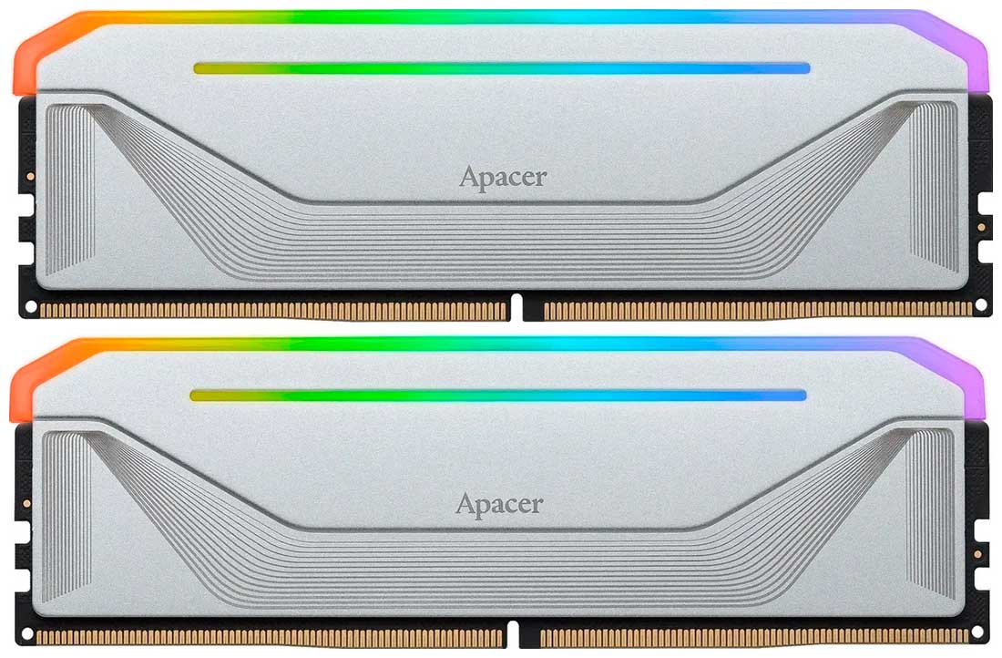 Изображение товара Оперативная память Apacer DDR5 32GB (2x16GB) 6400MHz NOX RGB (AH5U32G64C552NWAA-2)