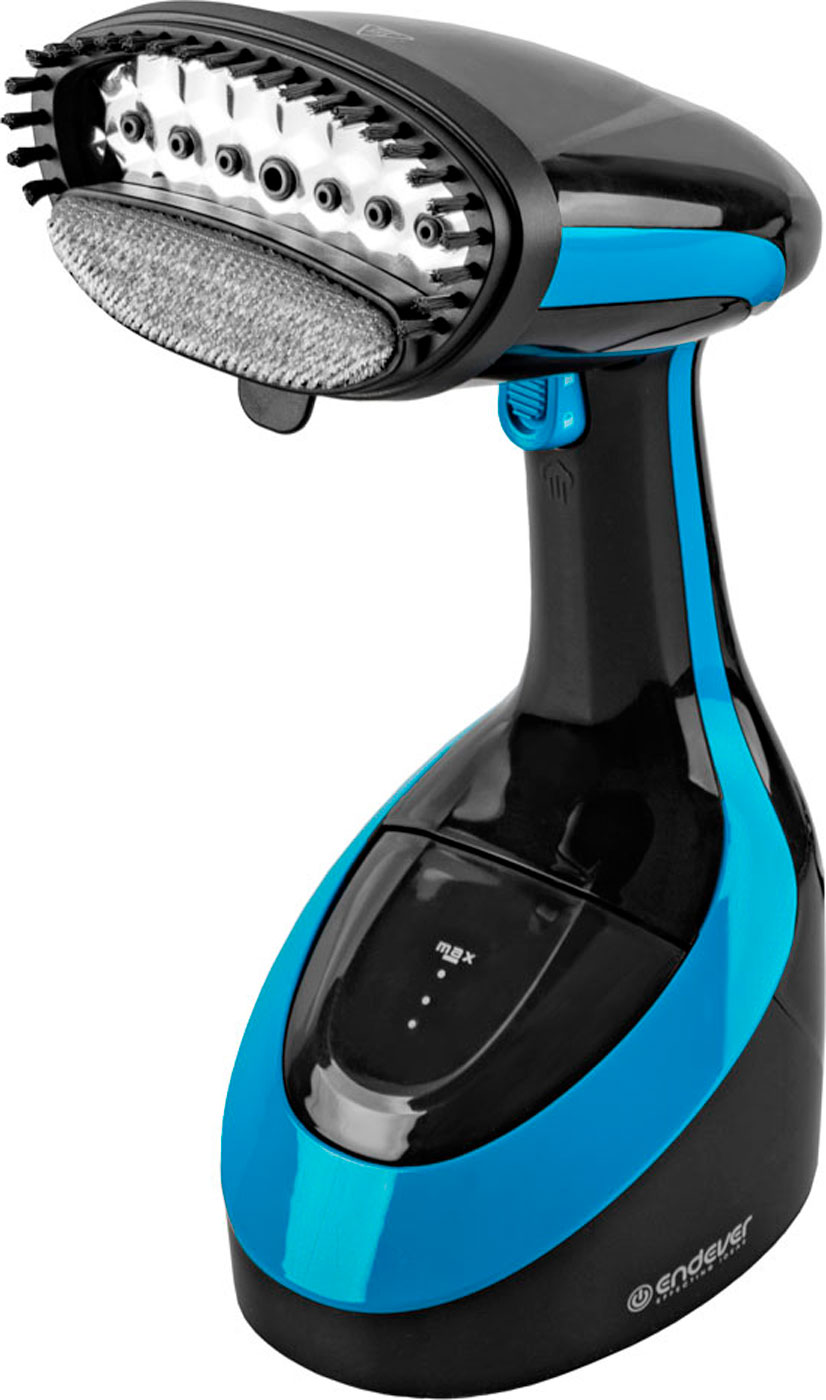 Изображение товара Отпариватель для одежды Endever Odyssey Q-460 компактный мощный черный/синий