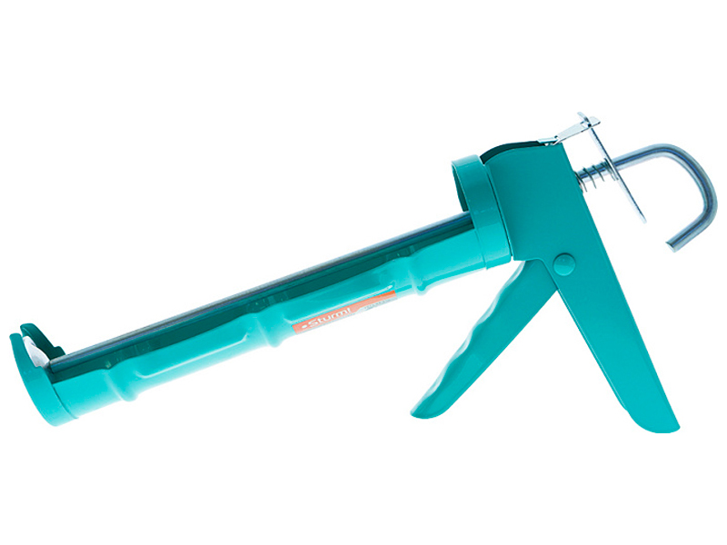 Изображение товара Пистолет для герметика Sturm! 310 мл, полуоткрытый, усиленный, толщина основы 0.7 мм (1073-03-310)