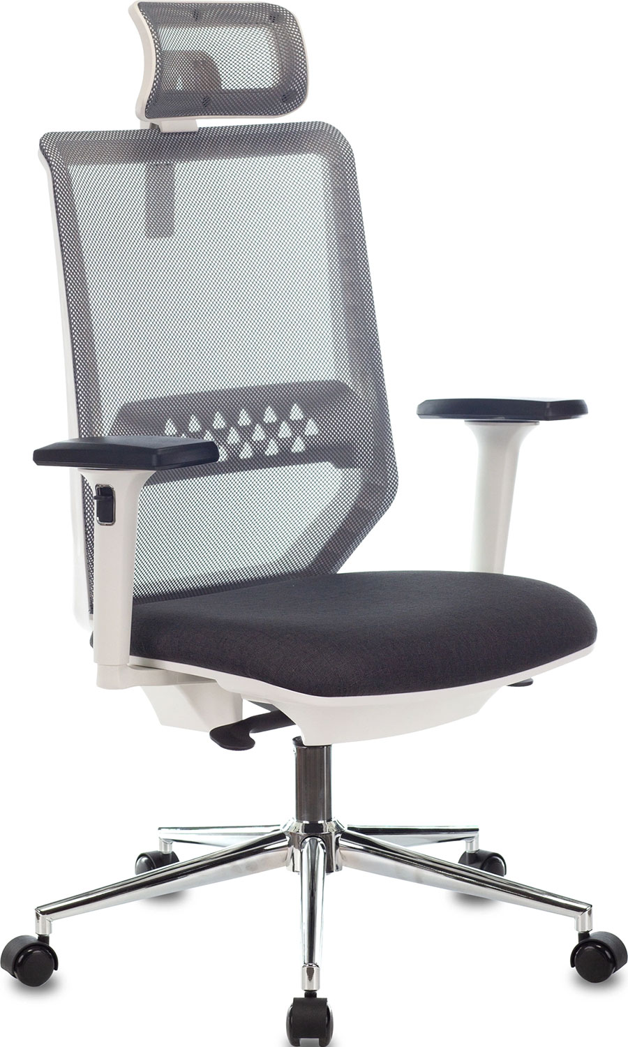 Изображение товара Кресло руководителя Бюрократ MC-W612N-H, темно-серый, TW-04, 38-417, сетка/ткань, с подголов. крестов. металл