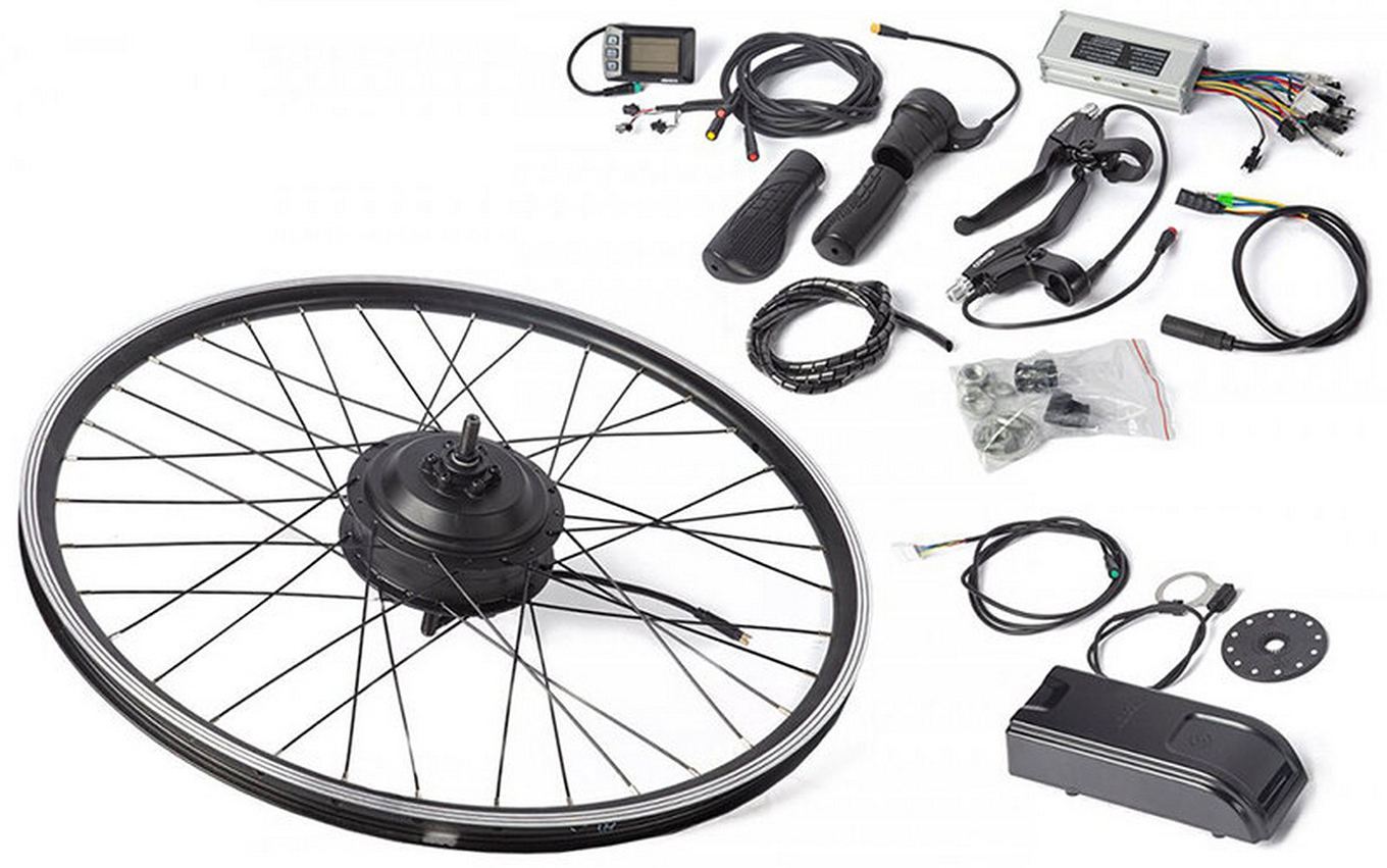 Изображение товара Мотор-колесо комплект Gelbert 48V 350W передний для электровелосипеда 26 дюймов