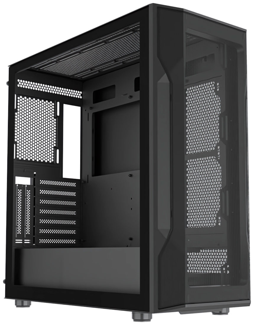 Изображение товара Компьютерный корпус Sama S40E Black Midi-Tower с поддержкой охлаждения и стильным дизайном