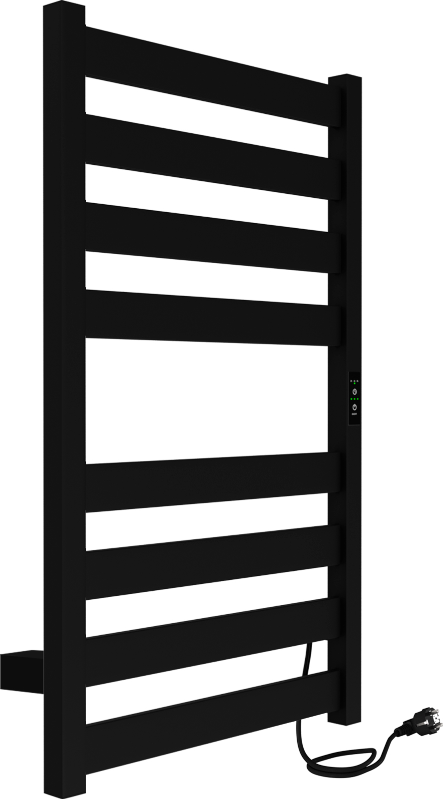 Изображение товара Электрический полотенцесушитель Indigo Oktava Slim 5 черный муар 80 Вт