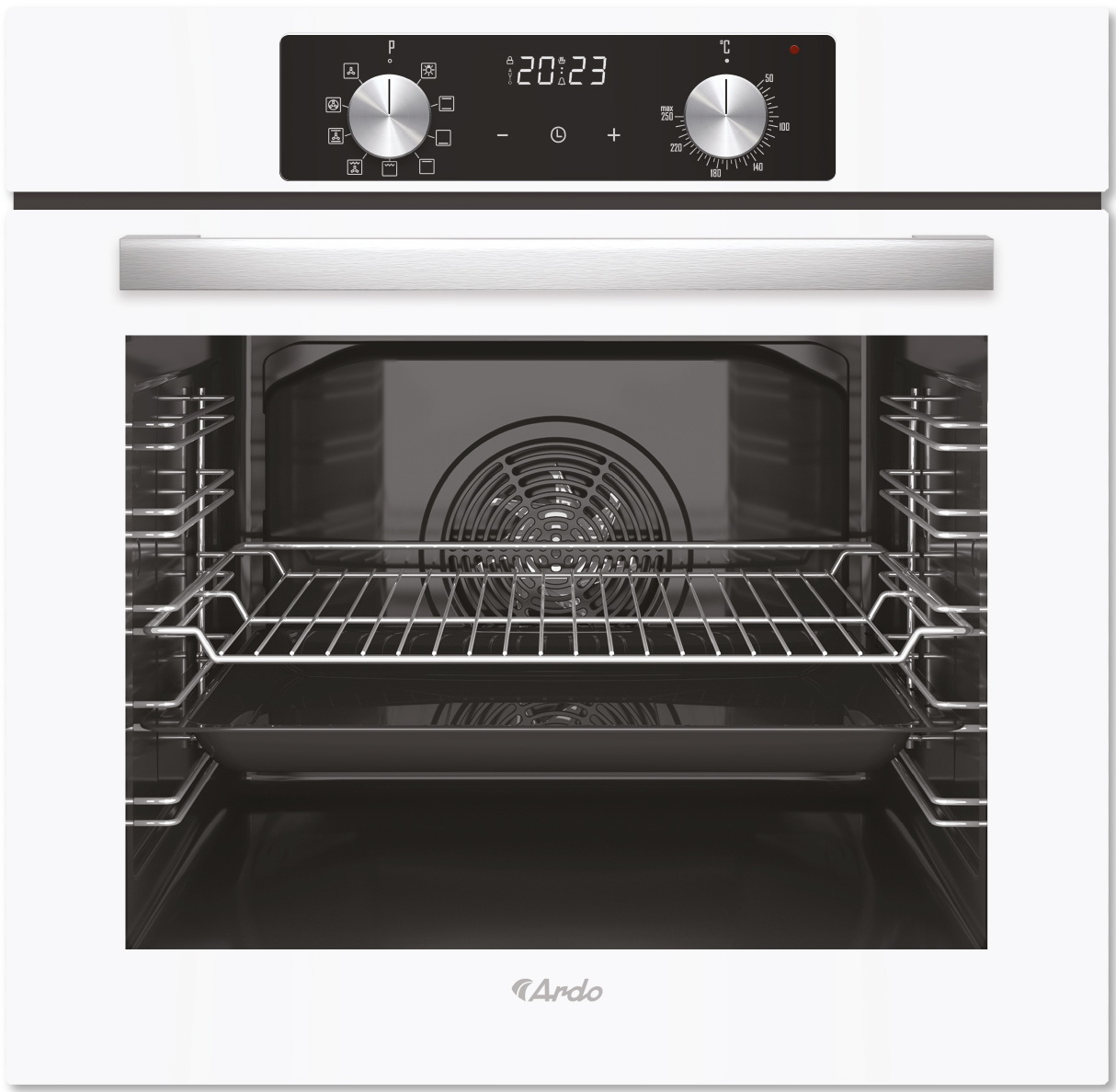 Изображение товара Электрический встраиваемый духовой шкаф Ardo BO39EW2 76 л 9 режимов гриль и конвекция