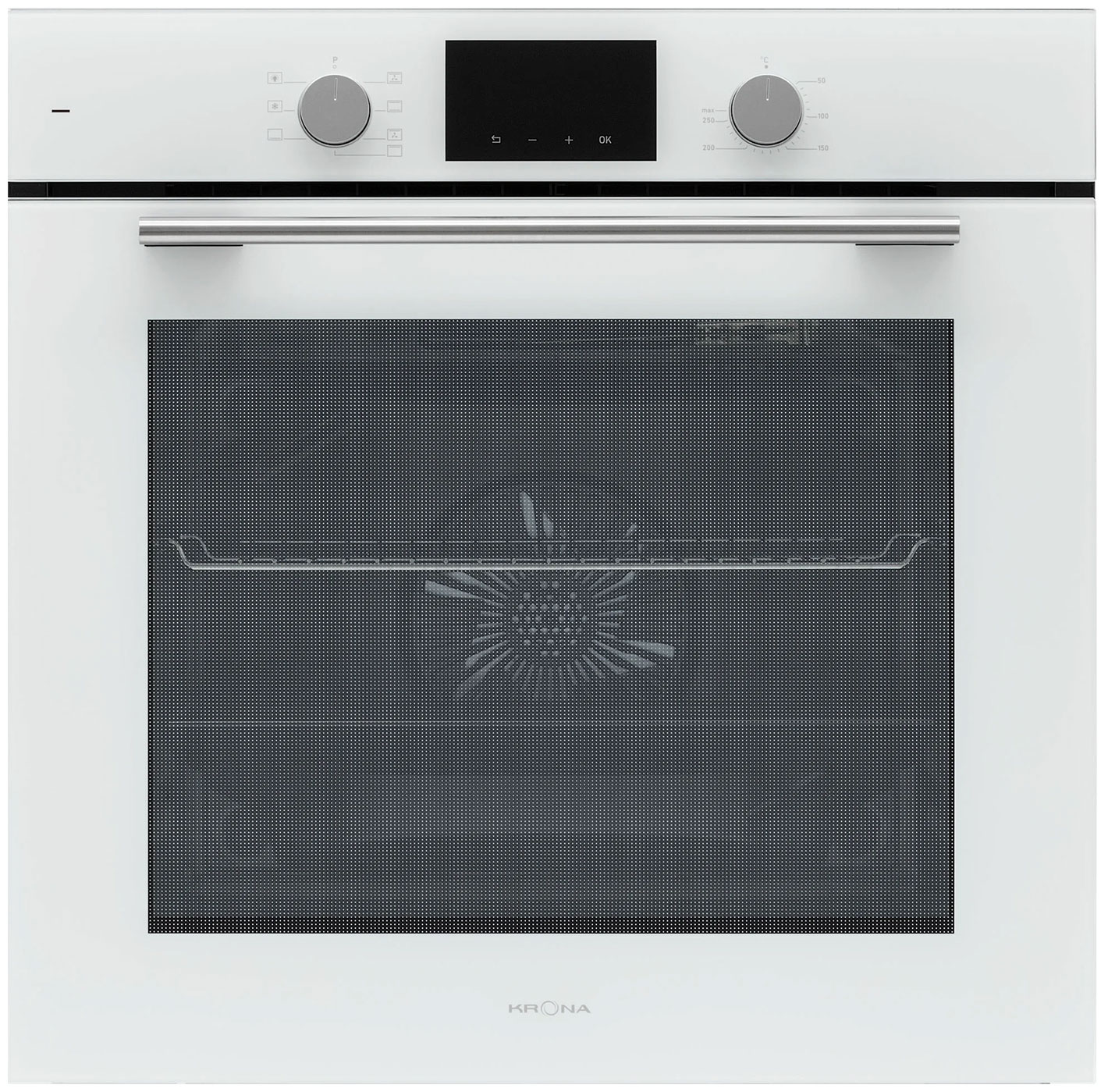 Изображение товара Электрический духовой шкаф Krona ELEMENT D plus 60 WH белый 72 л конвекция защита Low-E