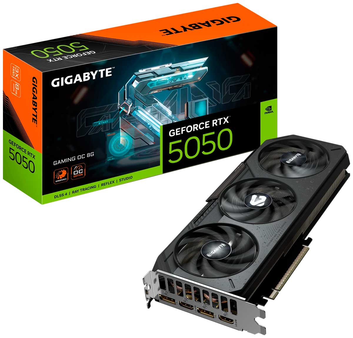 Изображение товара Видеокарта Gigabyte GeForce RTX 5050 GAMING OC 8GB (GV-N5050GAMING OC-8GD)