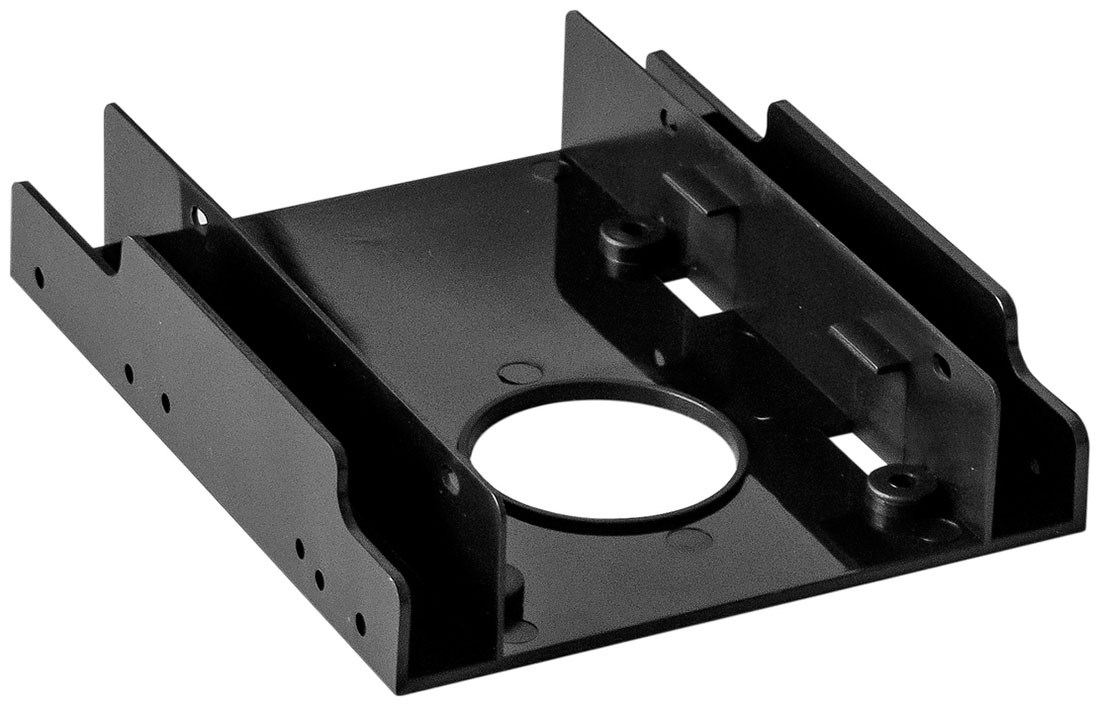 Изображение товара Салазки (переходник) ExeGate HD-22T3P, для установки 2xHDD/SSD 2.5 в отсек 3.5 (EX292545RUS)