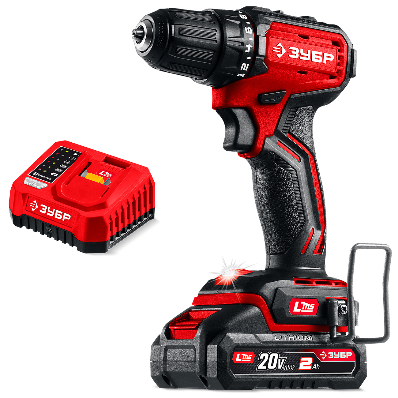 

Дрель-шуруповерт бесщеточная Зубр 20 В, 45 Н·м, 1 АКБ LMS (2 А·ч) (ДБ-45-21)