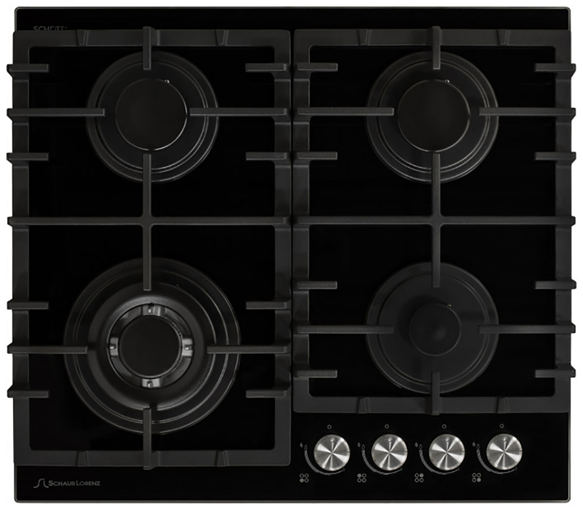 Изображение товара Газовая варочная панель Schaub Lorenz SLK GY6521 4 конфорки стекло Турция