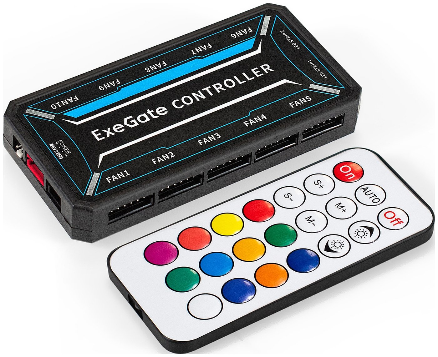 Изображение товара Контроллер вентилятора и RGB подсветки ExeGate EXH6P.ARGB Molex 10 портов