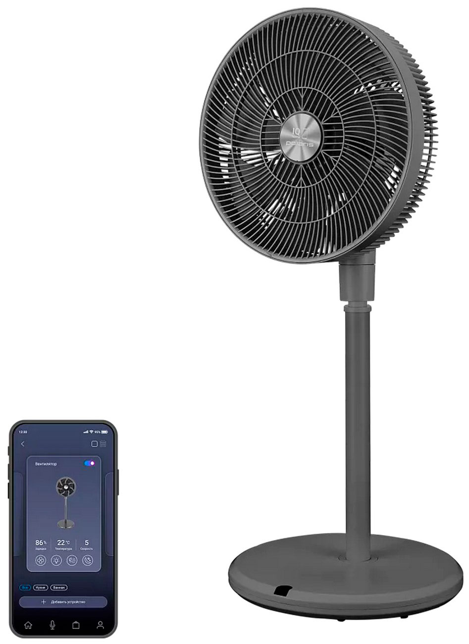 Изображение товара Напольный вентилятор Polaris PSF 3315 WIFI IQ Home, графитовый