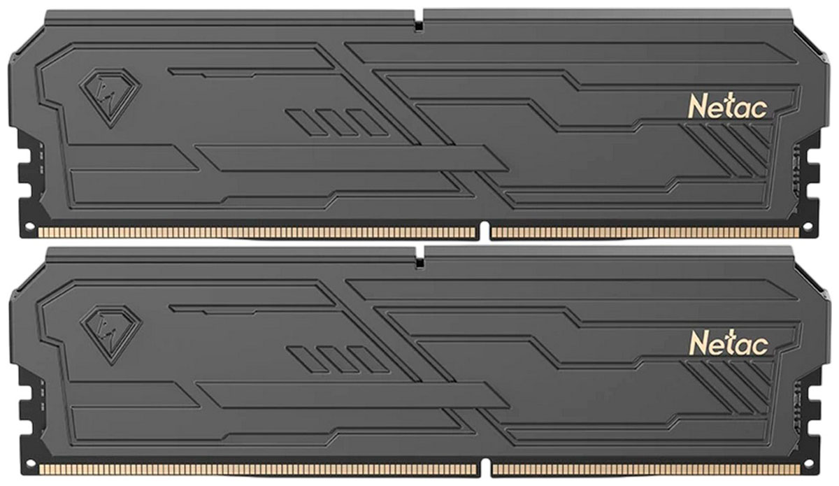 Изображение товара Оперативная память Netac DDR4 32GB (2x16GB) 3200MHz Shadow III Black (NTSHD4P32DP-32K)