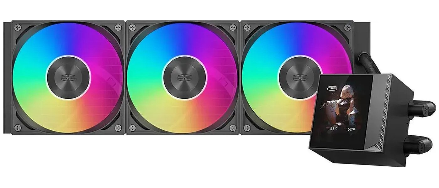 Изображение товара СЖО для процессоров PCCooler DC360 Pro Display ARGB (DC360PRO-BKAWXY-GL) Изображение товара СЖО для процессоров PCCooler DC360 Pro Display ARGB (DC360PRO-BKAWXY-GL)