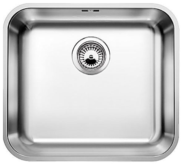 Кухонная мойка Blanco SUPRA 450-U нерж.сталь полированная с корзинчатым-вентилем moyka blanco rotan 400 u