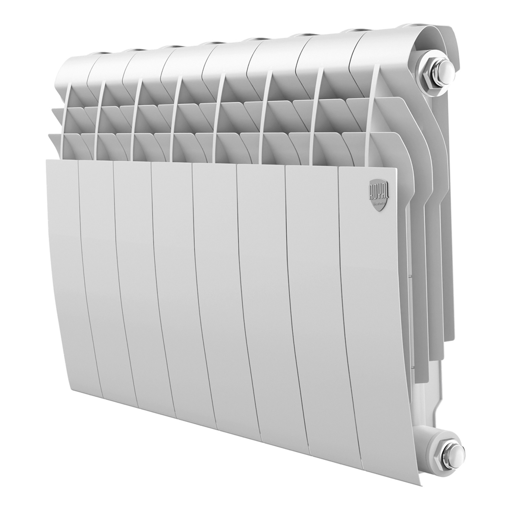 Изображение товара Водяной радиатор отопления Royal Thermo BiLiner 350 8 секц для комнаты до 12 м2 белый